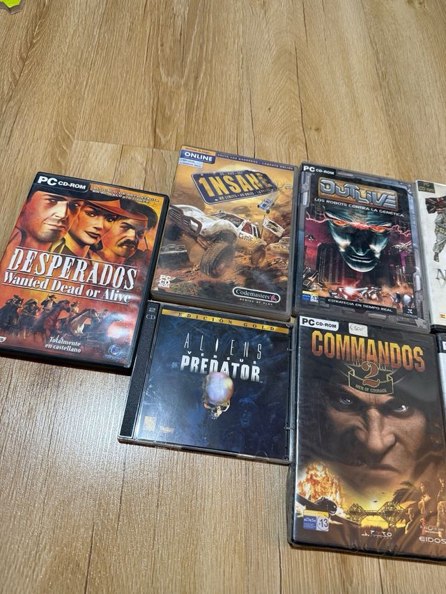 Lote Juegos PC: Insane, Outlive, Commandos 2, FIFA