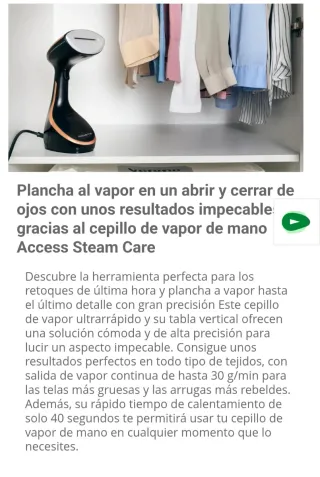Plancha de vapor Rowenta Access Steam