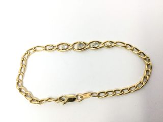 E455897-0 Pulsera Oro 18K Con Circonita