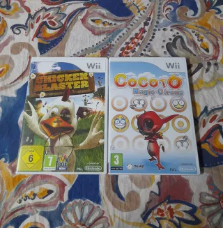 Juego Wii Chicken Blaster+Cocoto Magic+2 pistolas