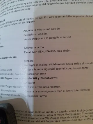 Juego Wii Chicken Blaster+Cocoto Magic+2 pistolas