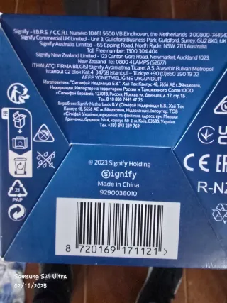 2 Lâmpadas LED Inteligente Philips Wi-Fi Bluetooth