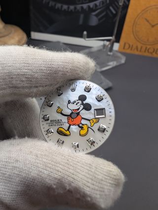 Esfera de madreperla Rolex Datejust Mickey Mouse