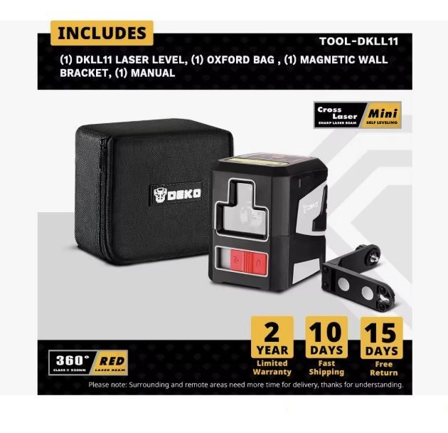 ◆ NOVO◆ Nível laser de linha cruzada verde