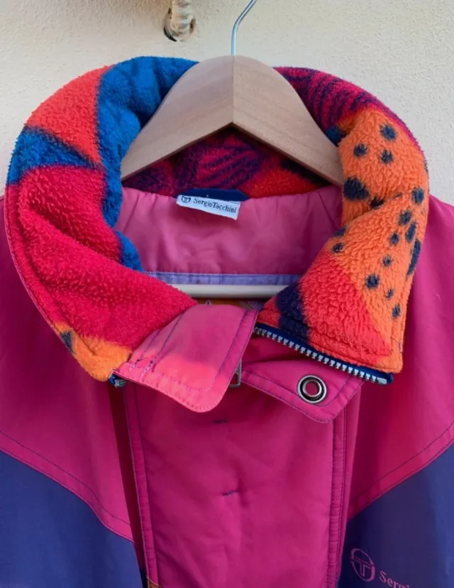 Abrigo vintage Sergio Tacchini multicolor