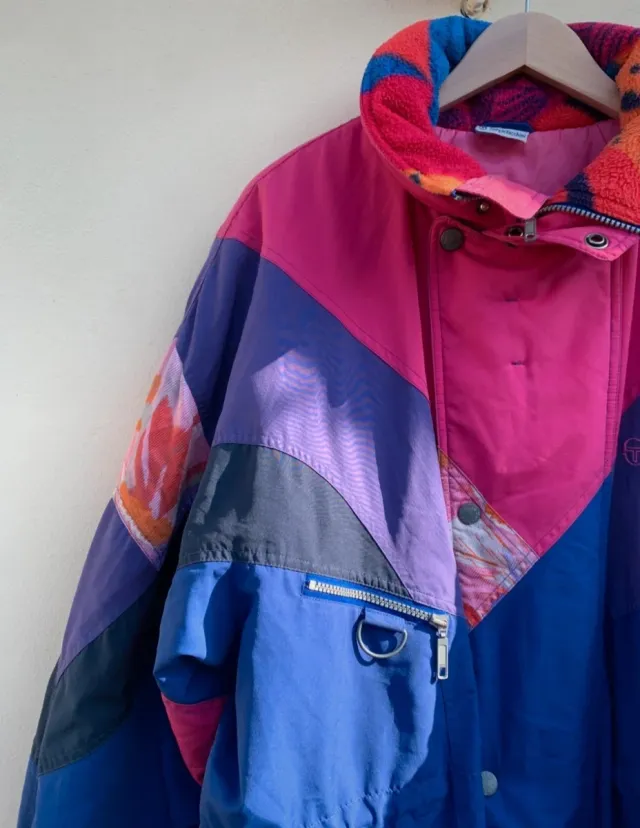 Abrigo vintage Sergio Tacchini multicolor