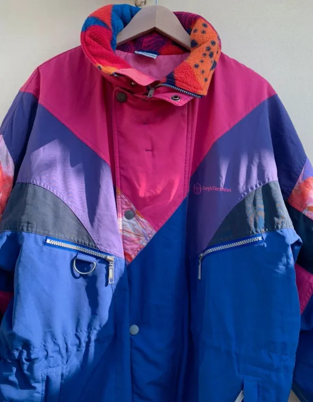 Abrigo vintage Sergio Tacchini multicolor