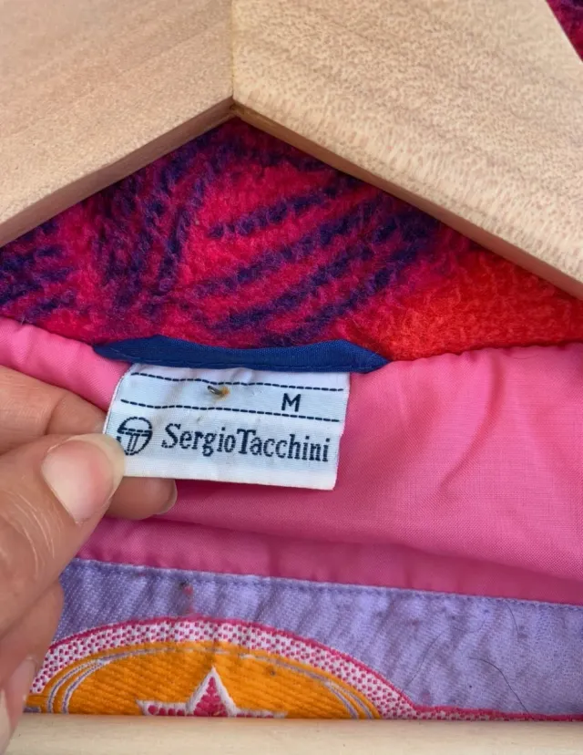 Abrigo vintage Sergio Tacchini multicolor