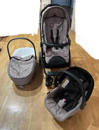 Cochecito bebé 3 piezas: Silla, Capazo y Maxicosi