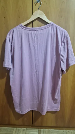 T-shirt rosa con logo