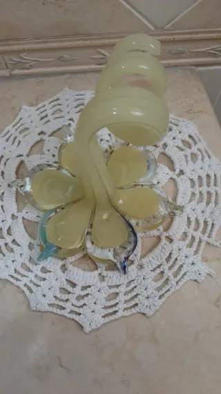 Fiore portacandele vetro Murano