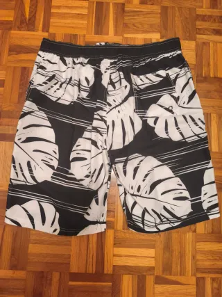 Bañador estampado hojas hombre