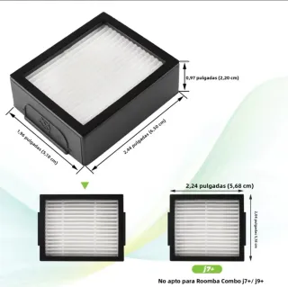 8 x filtro HEPA per iRobot Roomba J7 j9 i7 i8 e7 e6 