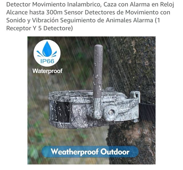 Dowesyeen Detector Movimiento Caza Alarma