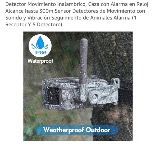Dowesyeen Detector Movimiento Caza Alarma