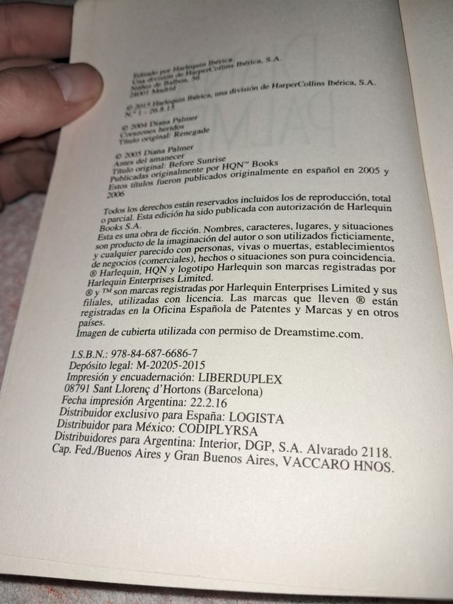 Libro Corazones heridos de Diana Palmer