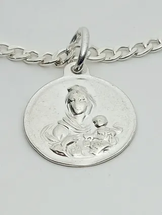 Pulsera Plata 925 Virgen del Carmen.