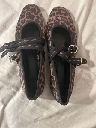 Bailarinas leopardo con tiras
