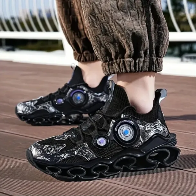 Zapatillas Deportivas Transpirables Negro y azul