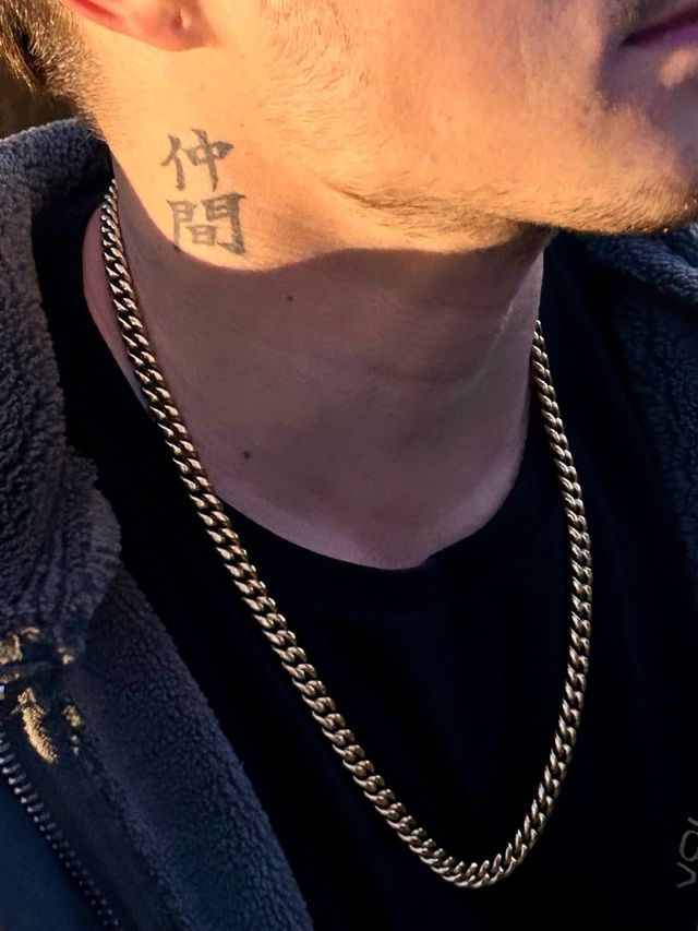 Cadena Cubana Dorada 18k Electrochapado