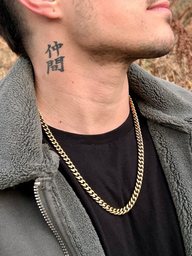 Cadena Cubana Dorada 18k Electrochapado