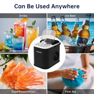 Macchina per il ghiaccio portatile Cormix Black