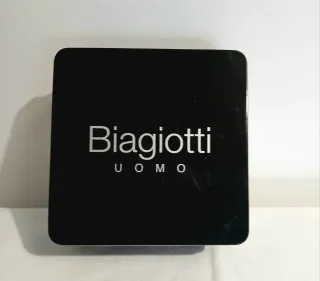 Scatola Biagiotti Uomo in metallo nera