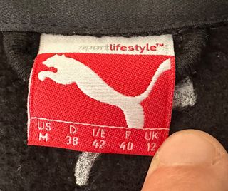 Chaqueta Puma Negra Cremallera