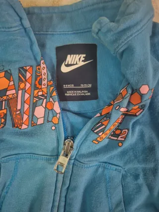 Felpa Nike blu con stampa