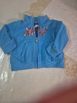 Felpa Nike blu con stampa