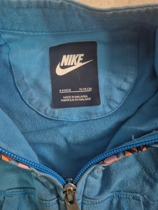 Felpa Nike blu con stampa