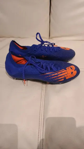 Zapatillas Fútbol New Balance Azul Naranja