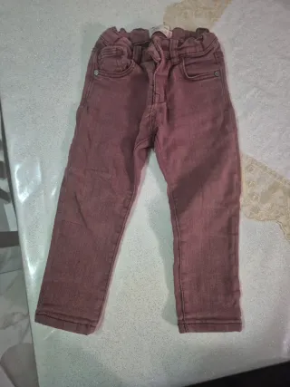 Pantaloni bimba rosa 12/18 mesi