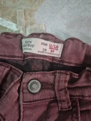 Pantaloni bimba rosa 12/18 mesi