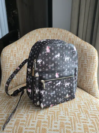 Mochila Parfois estampada gatos