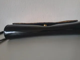 Borsetta pelle e cavallino nera marrone