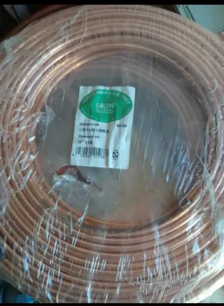 Rollo de tubo de cobre de 1/4.