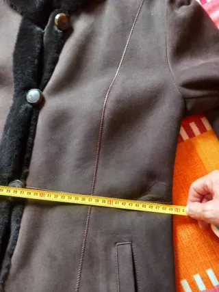 Chaquetón mujer sintético marrón