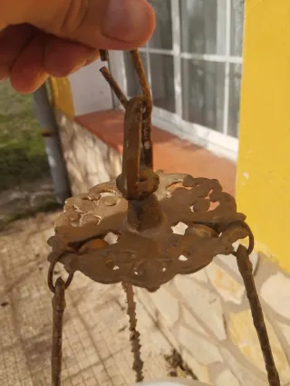 Lámpara (salón) de aceite siglo XIX