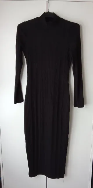 Vestido de punto Shein negro