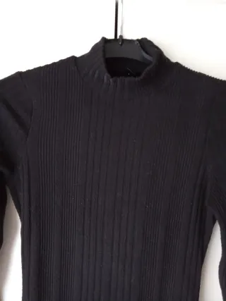 Vestido de punto Shein negro