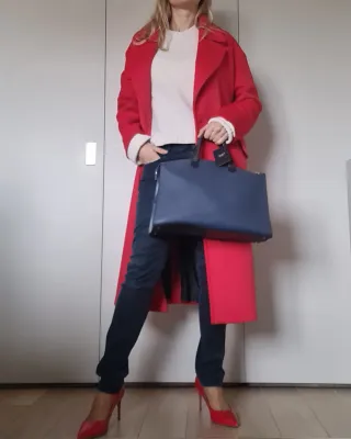 Borsa Tosca Blu Pelle Blu