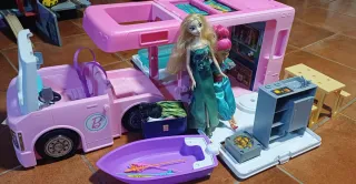 Autocaravana Barbie Rosa