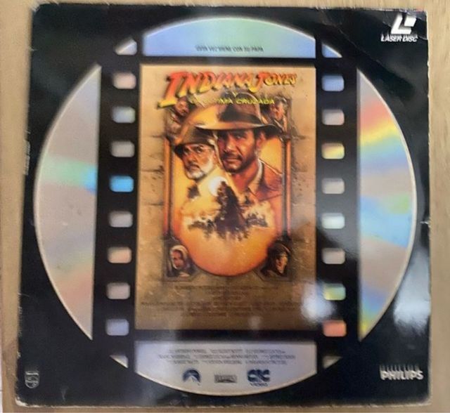 Laser Disc Indiana Jones y la Última Cruzada