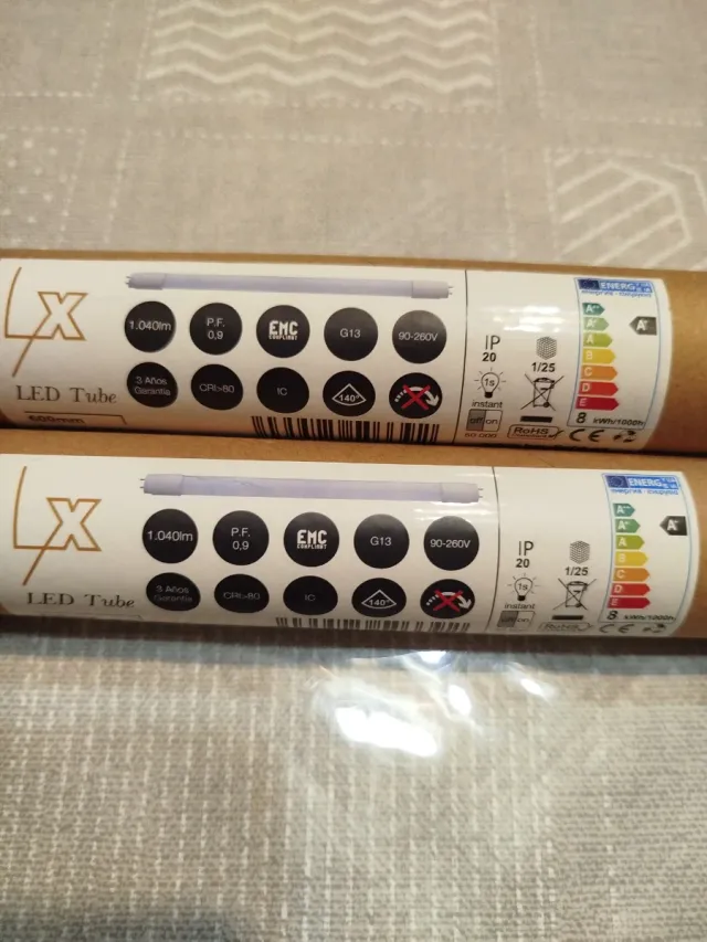 Pack 2 Tubos LED 600mm 1040lm