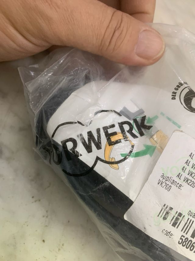 Cavo elettrico Folletto VK220s 10m Nuovo oriorig