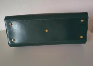 Borsa in pelle verde