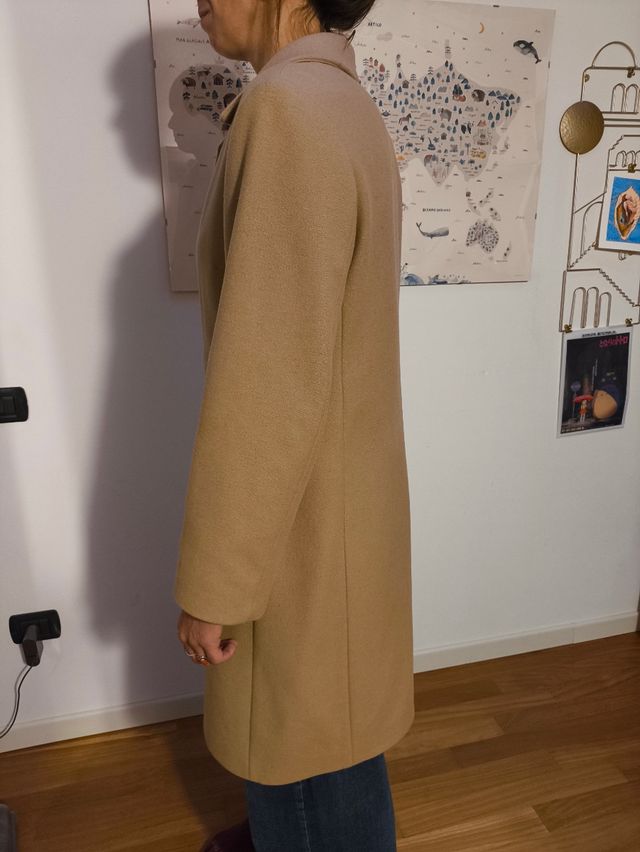 Cappotto vintage in lana, stefanel anni '90