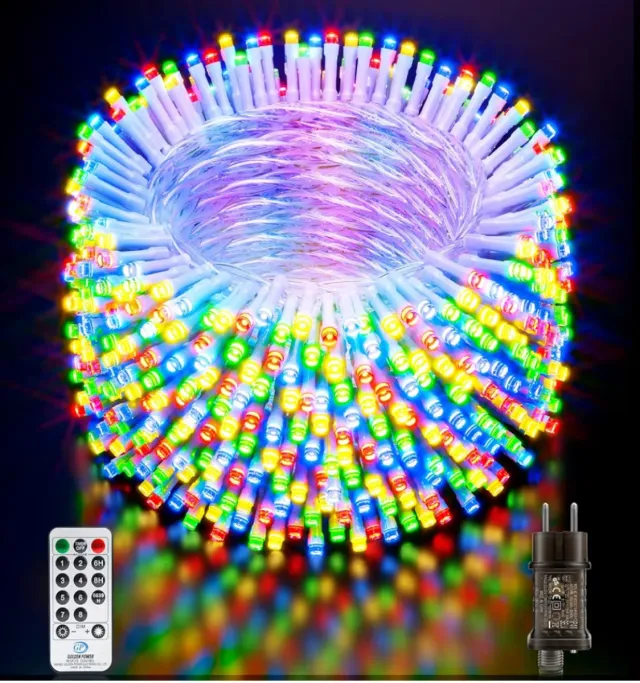 60M Guirnalda Luces Led Multicolor Navidad