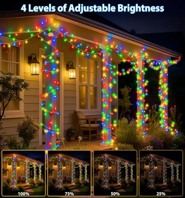 60M Guirnalda Luces Led Multicolor Navidad